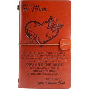 To Dad Leather Journal - Father's Day Gift Refillable Vintage PU Leather Notebooks The Children Gave Their Father A Travel Note Book, Built In Storage Bag, Card Bag, Mobile Phone Bag, Handmade Bound