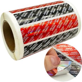 Tamper Evident Food Sealed for Freshness and Safety Stickers 0.75 x 3.5 Inch Holographic Tamper Proof Food Delivery Labels Tamper Resistant Metallic Sealed for Containers Jars Mailing Packaging