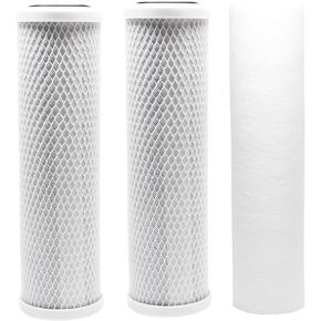 2-Pack Replacement for WaterPur CCI-10-CLW Granular Activated Carbon Filter - Universal 10-inch Cartridge for WaterPur Clear Water Filter Housing
