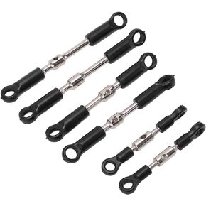 Pssopp RC Tie Rods Set RC Tie Link Servo Link Rod RC Tie Rod Bar RC Tie Link Rods Set for WLtoys 144001 144002 124018 124019 124017 124016 Remote Control Car