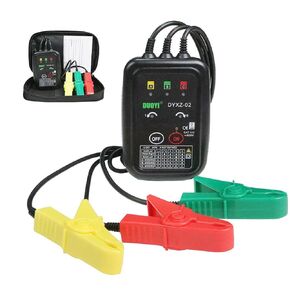 3 Phase Rotation Tester Non Contact Voltage Tester Phase Sequence Detector Short Detection 70V~600V Ac Phase Rotation Meter Live Wire Inspection Phase Meter with 0.6m Cable Length,Carrying Bag