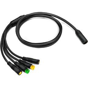 MUSELK Ebike Cable BBSHD 1T4 Waterproof Cable Controller Light Ebrake Throttle Display for BBS01 BBS02 Mid Motor Drive E-Bike Cable Conversion Accessories