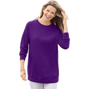 Woman Within Women's Plus Size Fleece Sweatshirt