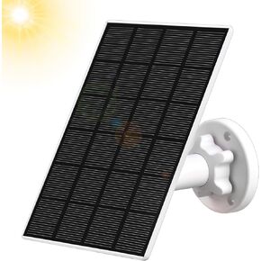 Solar Panel Compatible with Wyze Cam Outdoor,5V 3.5W USB Port Solar Panel Charger Compatible with Rechargeable Battery Powered Cam, Waterproof Solar Panel with 10ft Charging Cable (1pack)
