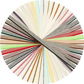 96 Pcs Book Binding Headbands Endbands 11.8 Inches Long Medium Cotton Book Headband Book Binding Kit for Beginners Bookbinding Book Decor, 0.5 Inch Wide, 24 Colors