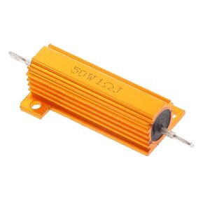Heatsink Aluminum Resistor 50W 10 Ohm Heatsink Resistor Chassis Screw Tap Mounted Wirewound Resistors for Power Supply Equipment (2 Pack)