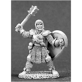 Reaper Miniatures Garret, Adventuring Cleric #03227 Dark Heaven Unpainted Metal