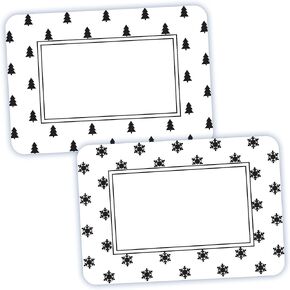 Avery Holiday Name Tags, Black & Red Pine Berry, Gift Tags, Party Favors, No Lift, Handwrite Only, 36 Name Tags