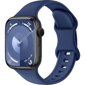 ZALAVER Bands Compatible with Apple Watch Bands 40mm 38mm 41mm 42mm 44mm 45mm 49mm Women Men, Soft Silicone Sport Replacement Band for iWatch Ultra2 SE 9 Ultra Series 8 7 6 5 4 3 2 1