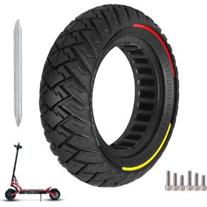 ulip 10 x 3 Scooter Solid Tire 10 Inch Electric Scooter Wheels Replacement Accessories Suitable for Zero 10x Kaabo Wolf Warrior Mantis Scooter 80/65-6,255 * 80 tire color