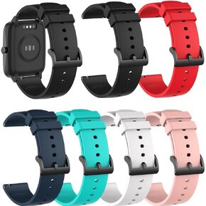 RuenTech 22mm Bands Compatible for Fitpolo IDW13/WMK IDW13/Amzhero IDW13/Faweio IDW13/Konitee IDW13/Gydom IDW13/TOOBUR IDW13/VRPEFITI DW13 Smart Watch, Silicone Straps Waterproof Wristbands