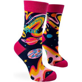 Ladies' Novelty Crew Socks I Need More Space