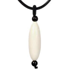 Justinstones 40mm Healing Tibetan Agate Evil Eye Cylinder Tube Dzi Drum Pendant Bead Jewelry Necklace 22 Inch in Kuwait