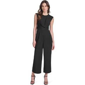 Calvin Klein womens Cap Sleeve Scuba Crepe Twist Front Midi Dress
