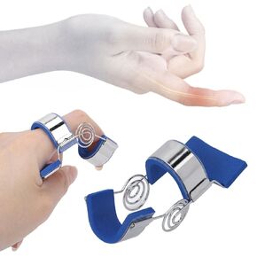ZJchao Finger Extension Splint, Finger Pressing Device Rehabilitation Straighten Training Trigger Finger Splint Easily Wear Adjustment Joint Exerciser Actuator Extension Assist for Finger Sprain(L)