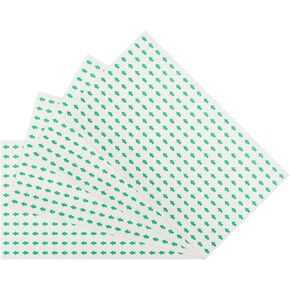 MECCANIXITY Square Arrow Shape Stickers Labels Color Coded 0.4Inch Black Clear for Maps, Reports, Special Projects 252 Count Pack of 4