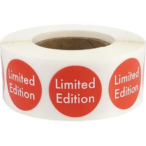 Limited Edition Retail Labels .75 Inch Round Circle Dots 500 Adhesive Stickers