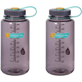 Nalgene Tritan 32 Ounce Wide Mouth Bottle Set of 2 (Aubergine) in Kuwait