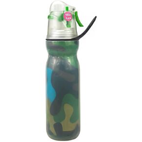 Insulated Sports Water Bottle with Spray Mist and Sip Kids Cool Misting Soccer Water Bottles School for Boys Girls Gym Cycling Climbing 20 OZ, Leak Proof Squeeze Cold Waterbottle