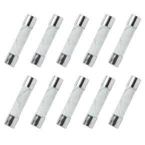 10 Amp 250V Fast Blow Ceramic Fuse 6x30mm 10Pack