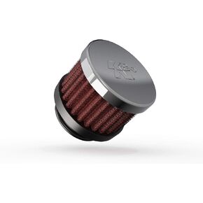K&N Vent Air Filter/Breather: High Performance, Premium, Washable, Replacement Engine Filter: Flange Diameter: 1 In, Filter Height: 1.5 In, Flange Length: 0.625 In, Shape: Breather, 62-1370