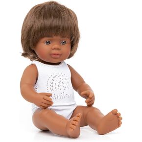 Miniland Doll 15'' Australian Aboriginal Boy (Box) - Made in Spain, Inclusion, Quality, Diversity