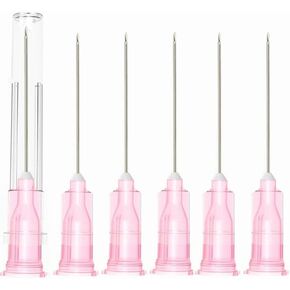 100 Pack 18 Gauge 1 Inch Dispensing Accessories, Individually Sealed Wrapped