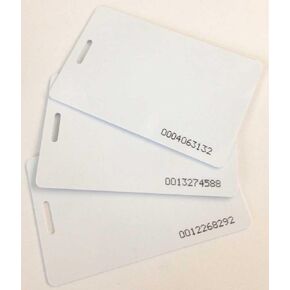 Compumatic Proximity Badge Cards for XLS 21 and CFR-20/20 time Clock, 10 Pack (RFID 125 KHz Thin ISO 0.8 mm)