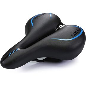 UNISTRENGH Big Bum Bike Saddle Seats Cruiser Suspension Shock Absorbing Ball Extra Wide Silica Gel Padded Cushion Bicycle Cycling