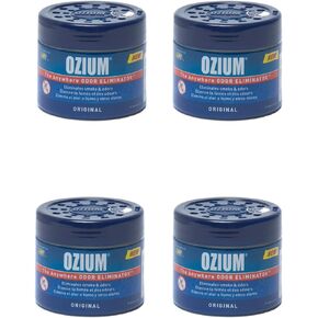 Ozium Smoke & Odors mLygz Eliminator Gel. Home, Office and Car Air Freshener, 4.5 oz (4 Pack)