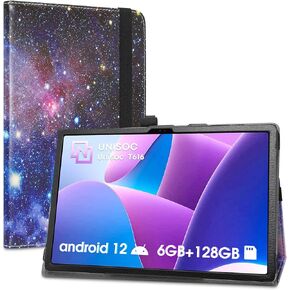 LiuShan متوافق مع حافظة OUKITEL OKT3، غطاء حامل رفيع قابل للطي من جلد البولي يوريثان لجهاز OUKITEL OKT3 اللوحي مقاس 10.51 بوصة (لا يناسب الأجهزة اللوحية الأخرى)، شجرة الحب