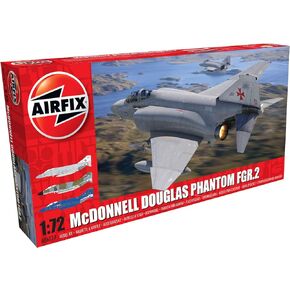 Airfix Model Airplane Kit Gift Set - A06019A Mcdonnell Douglas Phantom FG.1/FGR.2, Plastic Plane Model Kits for Adults & Kids 14+, Skill Level 3, 1:72 Scale WW2 Military Aircraft Models