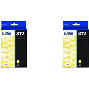 Epson 812 DURABrite Ultra Ink Standard Capacity Yellow Cartridge (T812420-S) Works with Workforce Pro WF-7310, WF-7820, WF-7840, Workforce EC-C7000