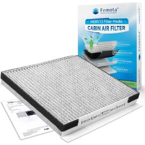 MERV 13 Cabin Air Filter with Activated Carbon, CF10735 (CP735) for Kia K900/Stinger/Telluride, Hyundai Equus/Genesis/Santa Fe, Genesis Electricfied G80/G70/G80/G90/GV70/GV80.