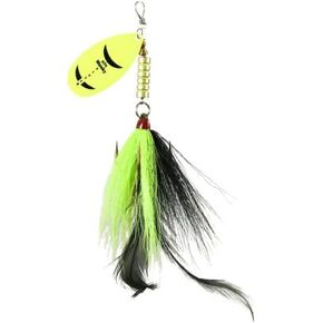Guideline GTN Musky Slayer Tandem or Single, with Spinner Blade. (Chartreuse Black, Single)