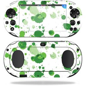 MightySkins Skin Compatible with Sony PS Vita (Wi-Fi 2nd Gen) wrap Cover Sticker Skins Green Drops