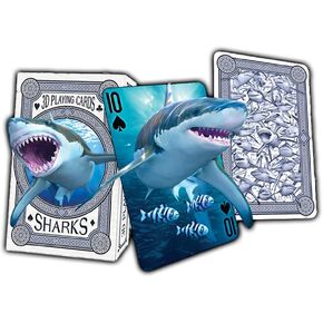 3D Lenticular Shark Playing Card Deck - by Artgame