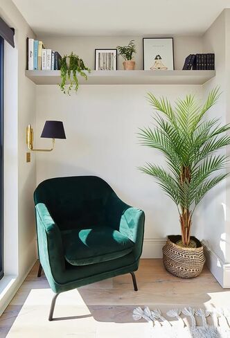 2 Set Artificial Palm Tree 4ft Tall with 19 Trunks Detachable Faux King Palm Tree Fake Plants in Pot for Indoor Home Office Living Room Floor Decor in Saudi Arabia