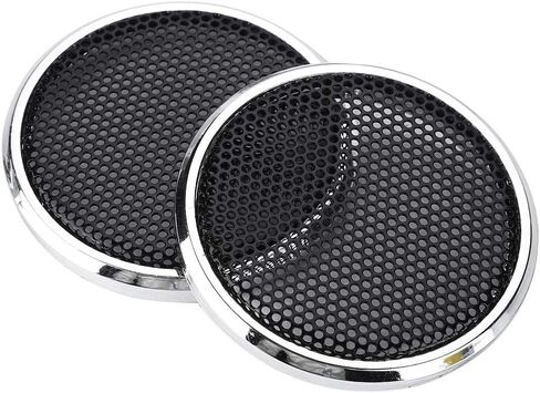 ASHATA Speaker Covers, 2 PCS 1 inch Audio Speakers Decoration Protective Grills Cover Steel mesh Case,Round in Saudi Arabia