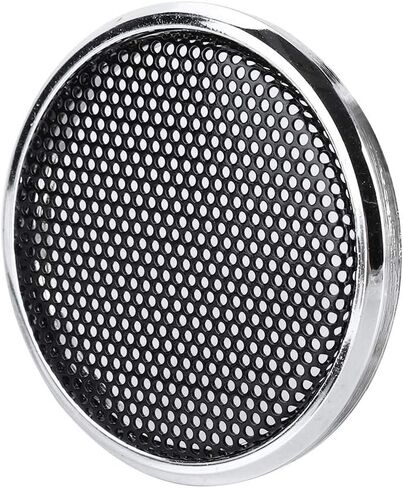 ASHATA Speaker Covers, 2 PCS 1 inch Audio Speakers Decoration Protective Grills Cover Steel mesh Case,Round in Saudi Arabia