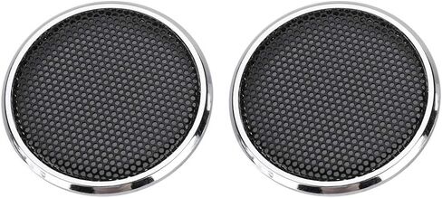 ASHATA Speaker Covers, 2 PCS 1 inch Audio Speakers Decoration Protective Grills Cover Steel mesh Case,Round in Saudi Arabia