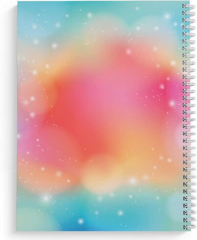 Softcover I Sparkle 8.5" x 11" Funny Spiral Notebook/Journal, 120 College Ruled Pages, Durable Gloss Laminated Cover, White Wire-o Spiral. Made in the USA in Saudi Arabia