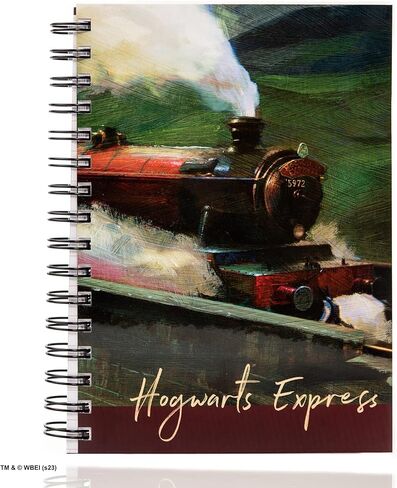 CON*QUEST Conquest Journals Harry Potter Hogwarts Express Notebook، 200 صفحة، غلاف حلزوني، أغطية أمامية وخلفية مغلفة، دفتر عالم السحرة الرسمي in Saudi Arabia