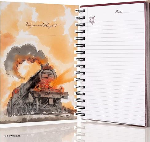 CON*QUEST Conquest Journals Harry Potter Hogwarts Express Notebook، 200 صفحة، غلاف حلزوني، أغطية أمامية وخلفية مغلفة، دفتر عالم السحرة الرسمي in Saudi Arabia