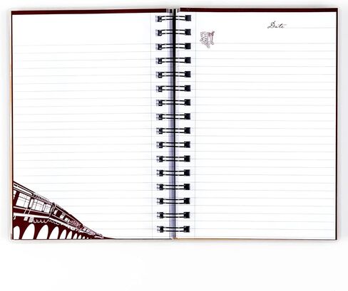 CON*QUEST Conquest Journals Harry Potter Hogwarts Express Notebook، 200 صفحة، غلاف حلزوني، أغطية أمامية وخلفية مغلفة، دفتر عالم السحرة الرسمي in Saudi Arabia