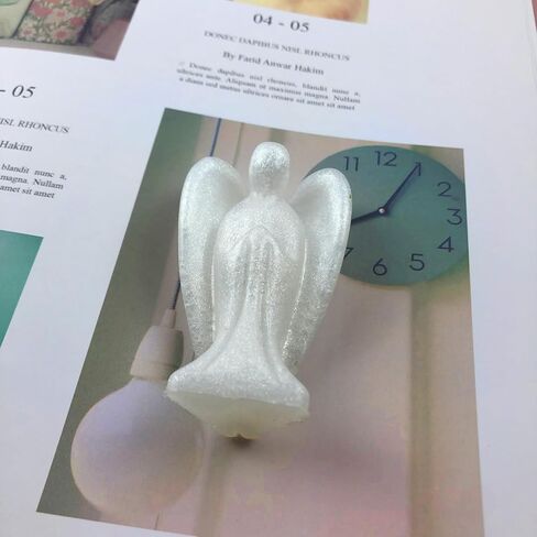 Playing Mold 2Pcs 3D Angel Shape Epoxy Resin Silicone Mold for DIY Make Candle, Wall Hanging Decoration, Jewelry, Keychain, Necklace, Tabletop Decoration, etc in Kuwait