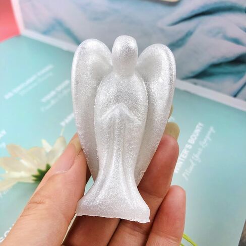 Playing Mold 2Pcs 3D Angel Shape Epoxy Resin Silicone Mold for DIY Make Candle, Wall Hanging Decoration, Jewelry, Keychain, Necklace, Tabletop Decoration, etc in Kuwait