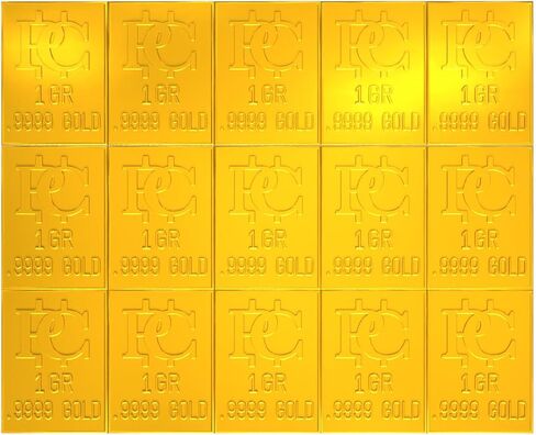 1 جرام من سبائك الذهب الخالص مقسمة إلى سبيكة واحدة من الحبوب. 9999 من الذهب الخالص ينفصل عن سبيكة واحدة من الحبوب (15) in Saudi Arabia