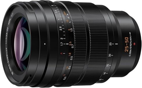 Panasonic LUMIX Micro Four Thirds Camera Lens, Leica DG Vario-SUMMILUX 25-50mm F1.7 ASPH, Stepless Aperture, Video Performance, H-X2550 (Renewed) in Saudi Arabia