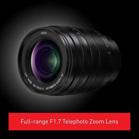 Panasonic LUMIX Micro Four Thirds Camera Lens, Leica DG Vario-SUMMILUX 25-50mm F1.7 ASPH, Stepless Aperture, Video Performance, H-X2550 (Renewed) in Saudi Arabia